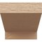 Ekena Millwork 4in. W x 4in. H x 12in. L Clemmons Woodgrain TimberThane Rafter Tail, Primed Tan RFTUR04X04X12CLERCPR - alternate 2
